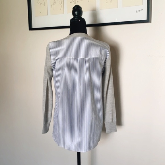 J. Crew Mixed Media Striped Merino wool sweater - Picture 4 of 9